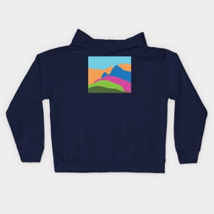 Colorful Mountains Kids Hoodie